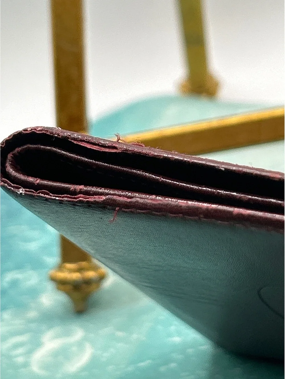 Vintage Must de Cartier Bordeaux Leather Bifold Wallet - Good Condition
